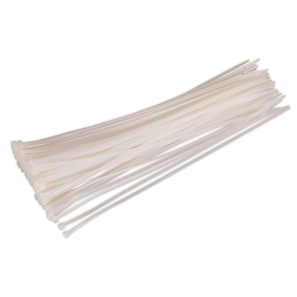 Sealey CT38048P100W Cable Tie 380 x 4.8mm, White - Pack of 100