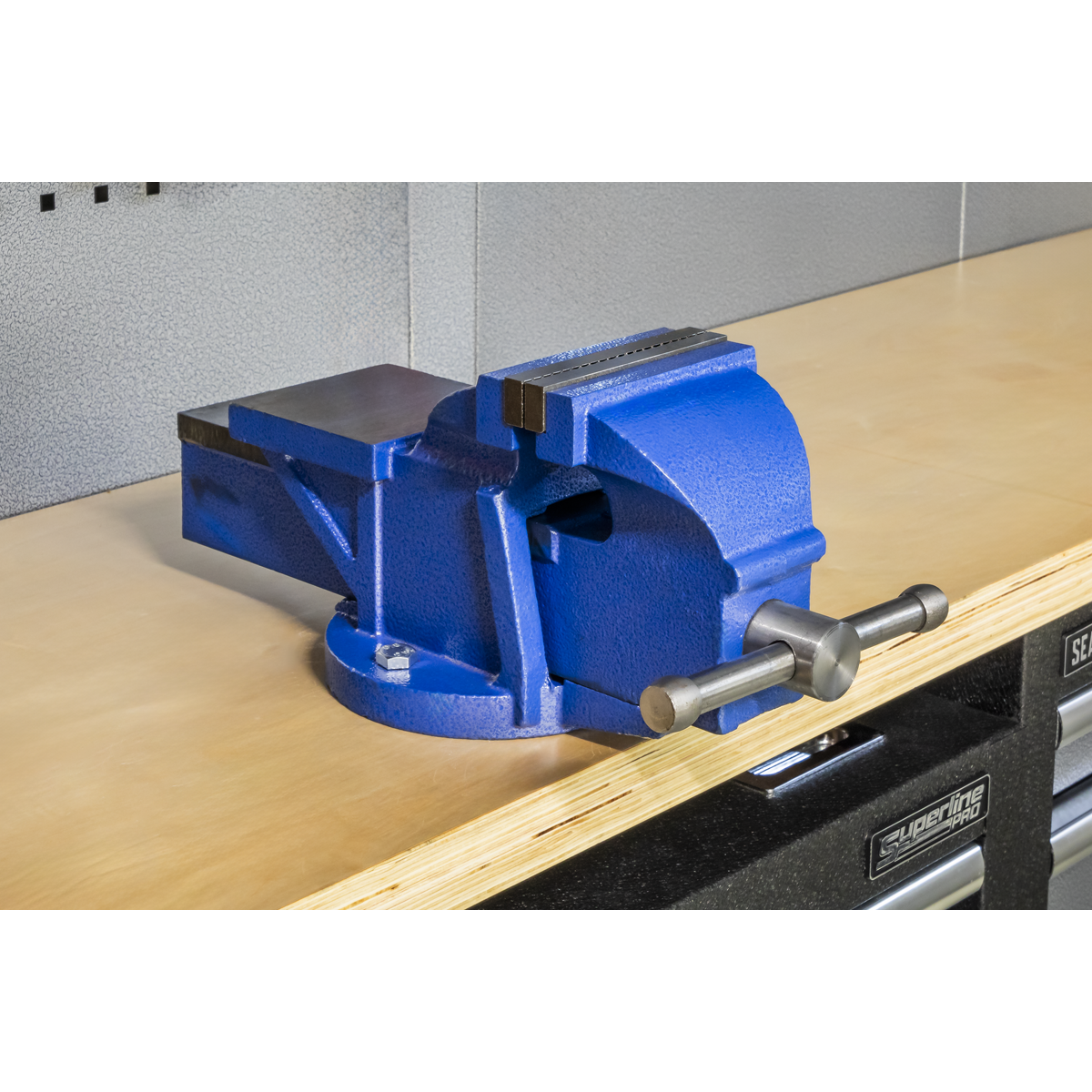 Sealey CV125XT Professional Heavy-Duty Fixed Base Vice 125mm - additional view 4