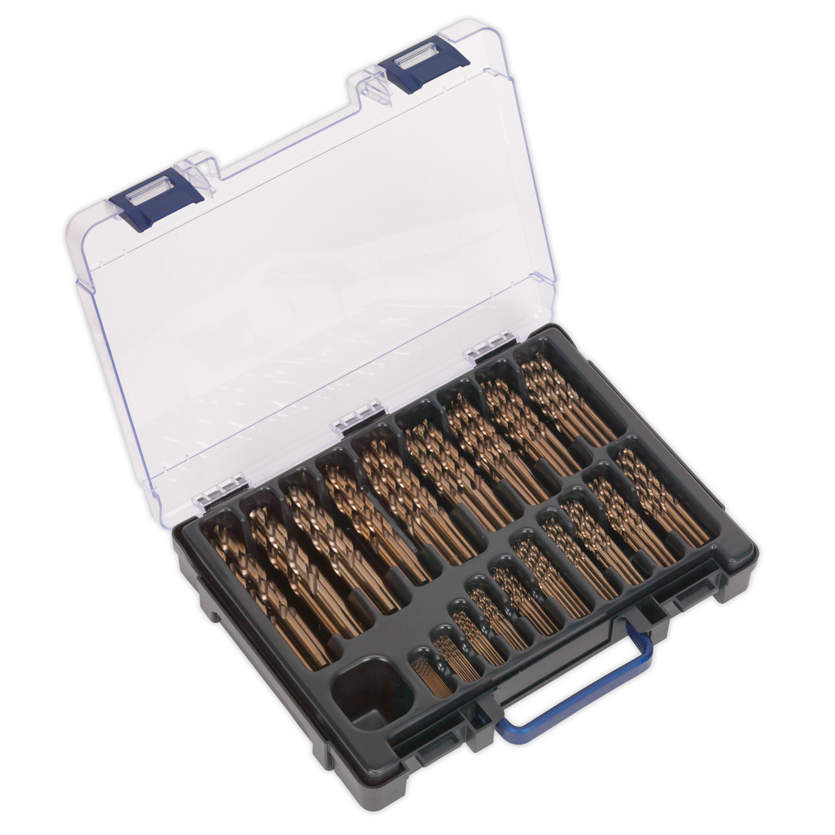Sealey DBS170CB HSS Cobalt Fully Ground Drill Bit Assortment 1-10mm 170pc