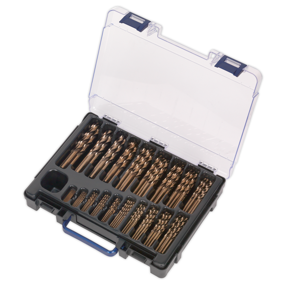 Sealey DBS170CB HSS Cobalt Fully Ground Drill Bit Assortment 1-10mm 170pc - additional view 2
