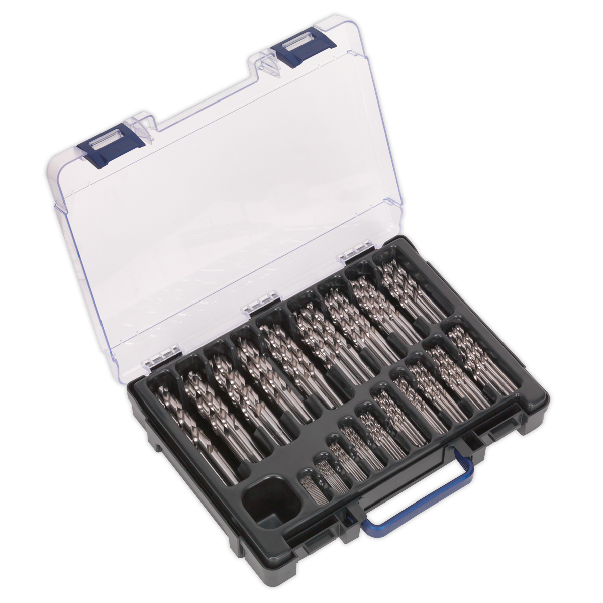 Sealey DBS170FG HSS Fully Ground Drill Bit Assortment 1-10mm 170pc