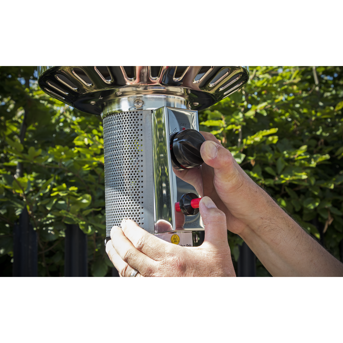 Dellonda DG1 Outdoor Garden Gas Patio Heater 13kW Commercial & Domestic Use, Black - additional view 6