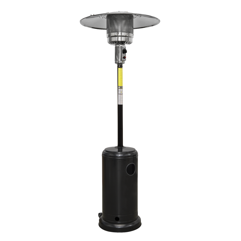 Dellonda DG1 Outdoor Garden Gas Patio Heater 13kW Commercial & Domestic Use, Black