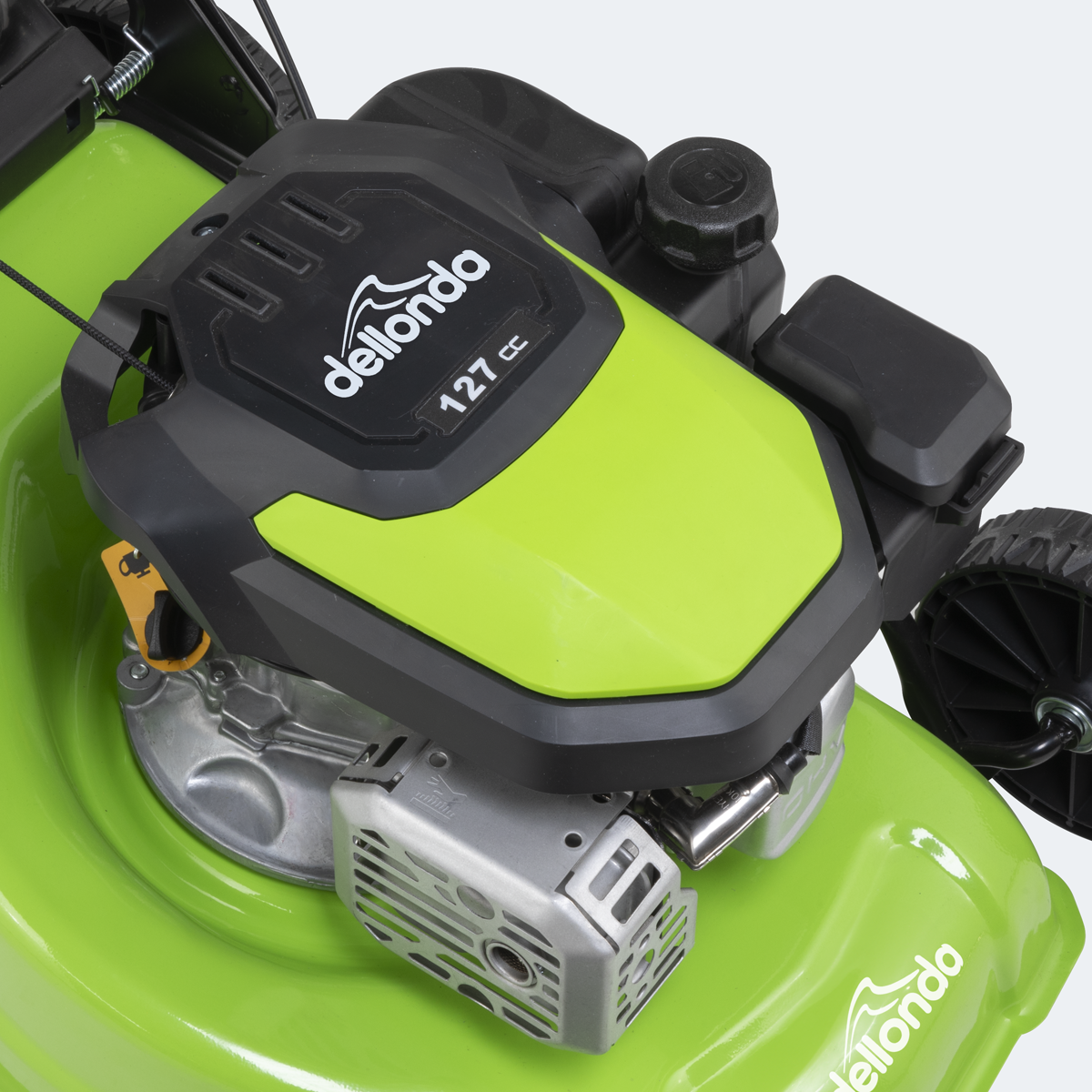 Dellonda DG100 Hand-Propelled Petrol Lawnmower Grass Cutter, 127cc 16"/41cm 4-Stroke - additional view 3