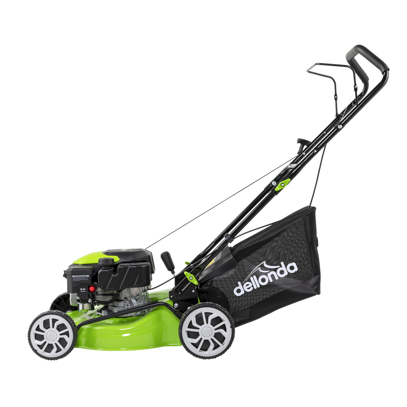 Dellonda DG100 Hand-Propelled Petrol Lawnmower Grass Cutter, 127cc 16"/41cm 4-Stroke - additional view 5