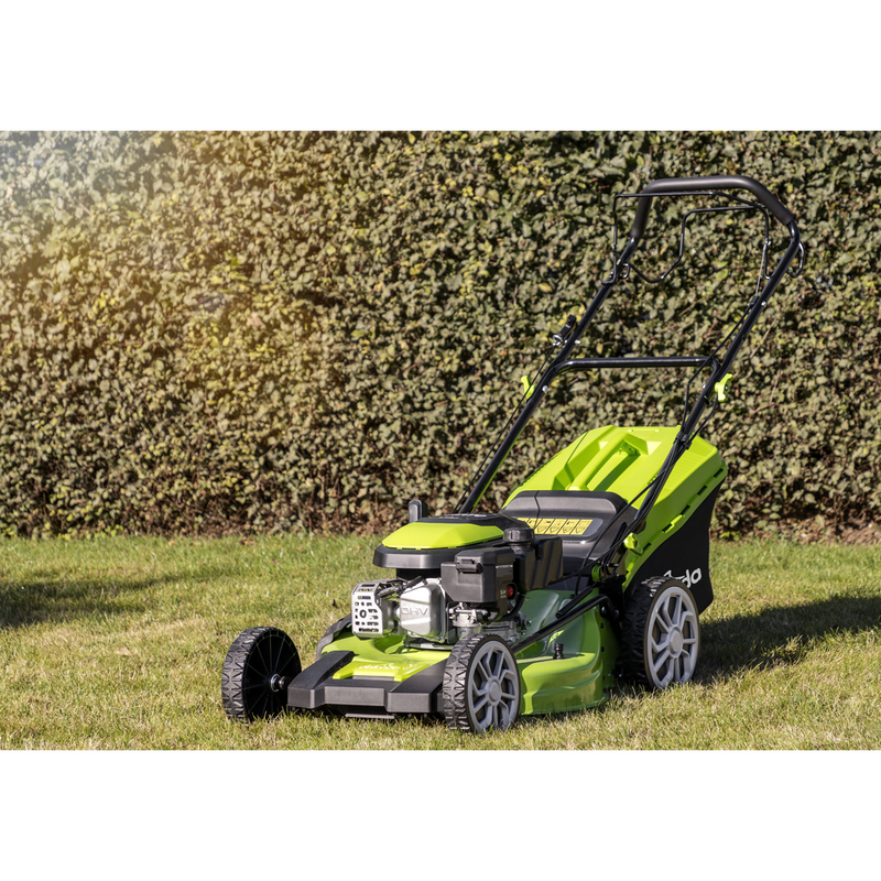Dellonda DG102 Self-Propelled Petrol Lawnmower Grass Cutter with Height Adjustment & Grass Bag 170cc - additional view 10