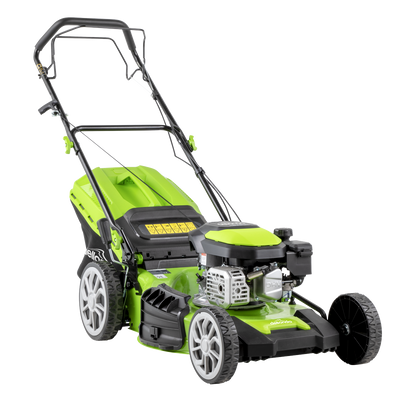 Dellonda DG102 Self-Propelled Petrol Lawnmower Grass Cutter with Height Adjustment & Grass Bag 170cc 20"/51cm 4-Stroke Engine