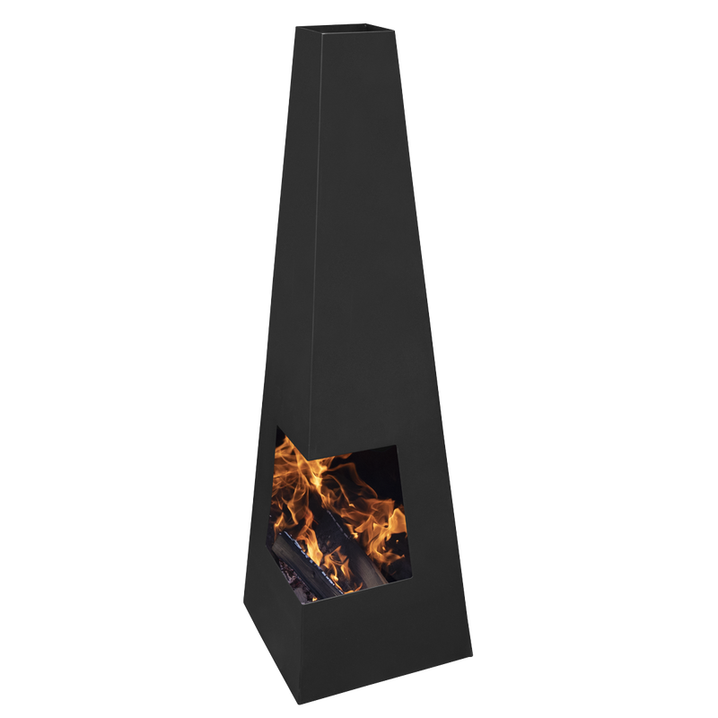 Dellonda DG105 Chiminea, Wood Burner, Heater for Outdoors W45cm x H150cm - Black Steel - additional view 13
