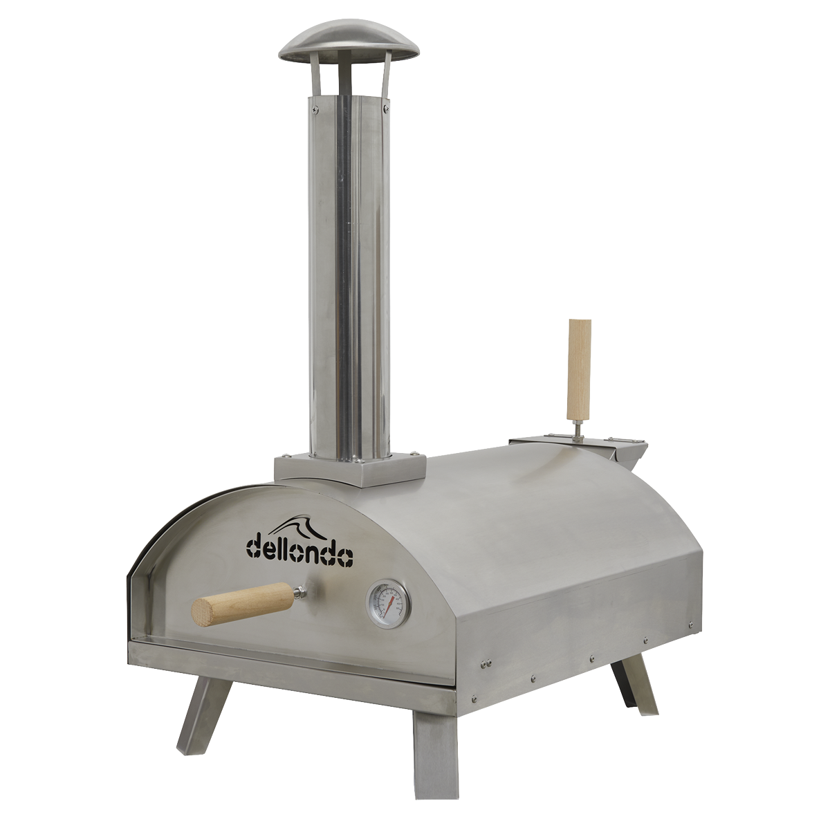 Dellonda DG11 Wood-Fired Pizza Oven 14" - Stainless Steel - additional view 2