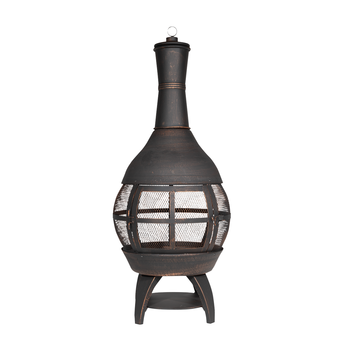 Dellonda DG112 Deluxe 360° Chiminea/Fire Pit/Outdoor Heater - Antique Bronze Finish - DG112 - additional view 9