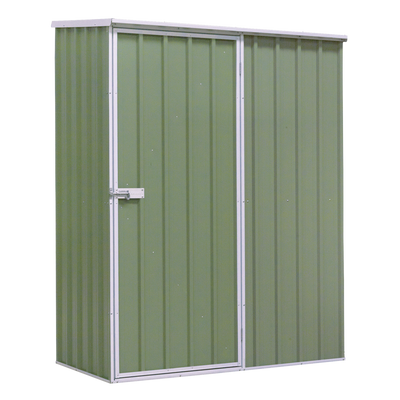 Dellonda DG113 Galvanized Steel Storage Shed with Pent Style Roof 150 x 80 x 190cm - Green