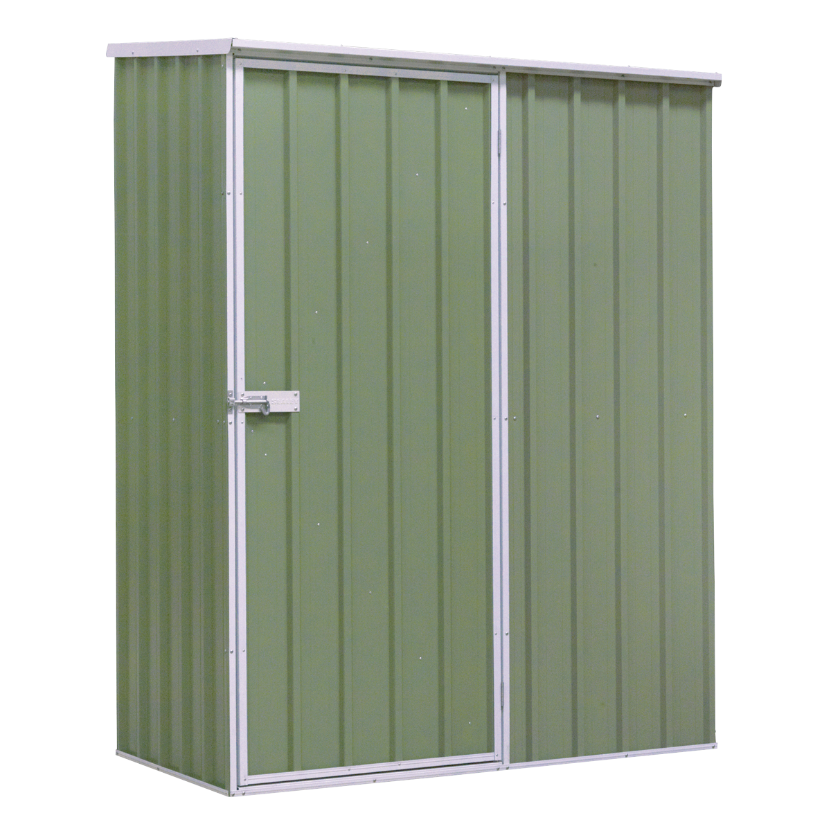 Dellonda DG113 Galvanized Steel Storage Shed with Pent Style Roof 150 x 80 x 190cm - Green