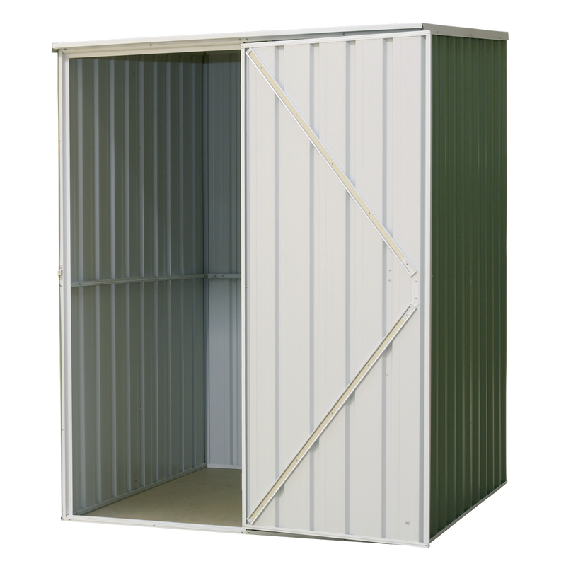 Dellonda DG114 Galvanized Steel Storage Shed with Pent Style Roof 151 x 151 x 200cm - Green - additional view 4