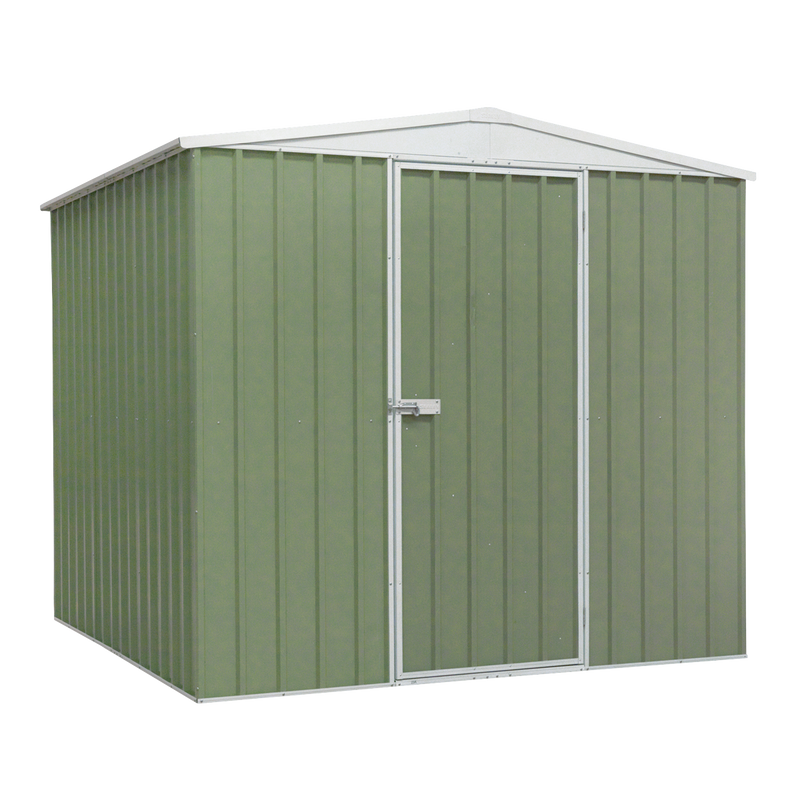 Dellonda DG115 Galvanized Steel Storage Shed with Apex Style Roof 230 x 230 x 220cm - Green