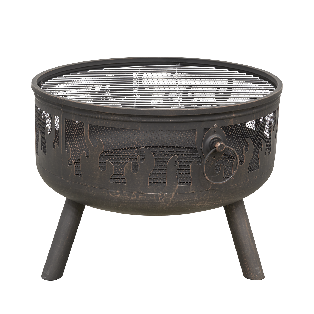 Dellonda DG117 Deluxe Fire Pit Fireplace Outdoor Patio Heater, Cooking Grill & Poker 61cm - additional view 11