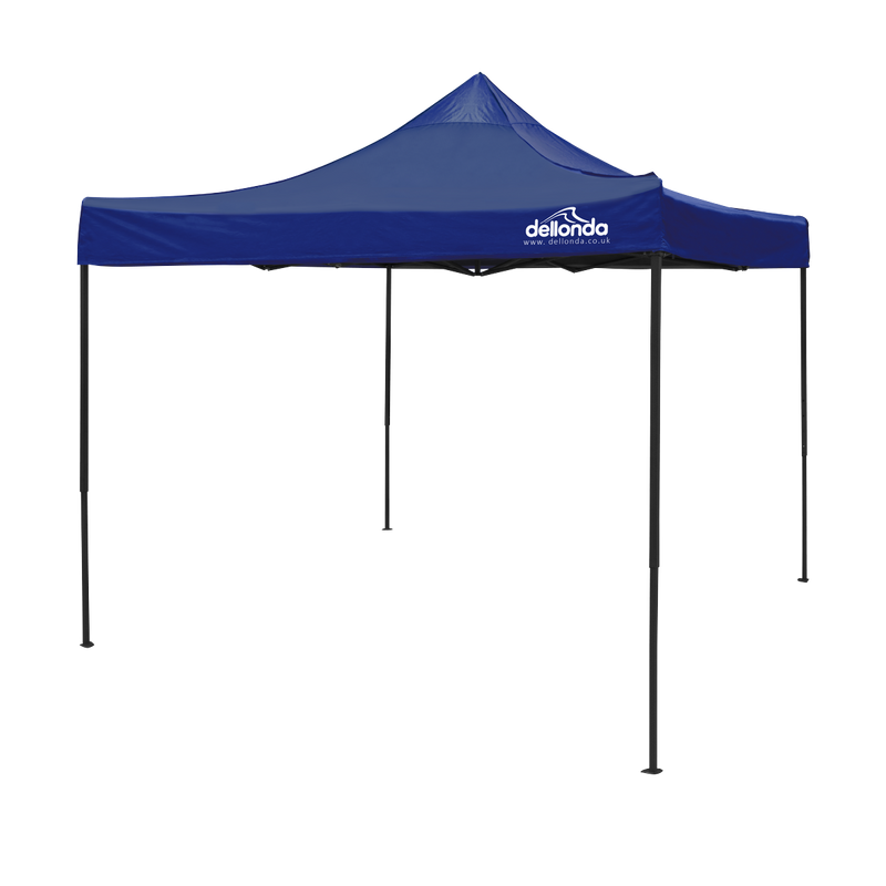 Dellonda DG131 Premium 3 x 3m Pop-Up Gazebo, PVC Coated, Water-Resistant Fabric, Supplied with Carry Bag, Rope, Stakes &