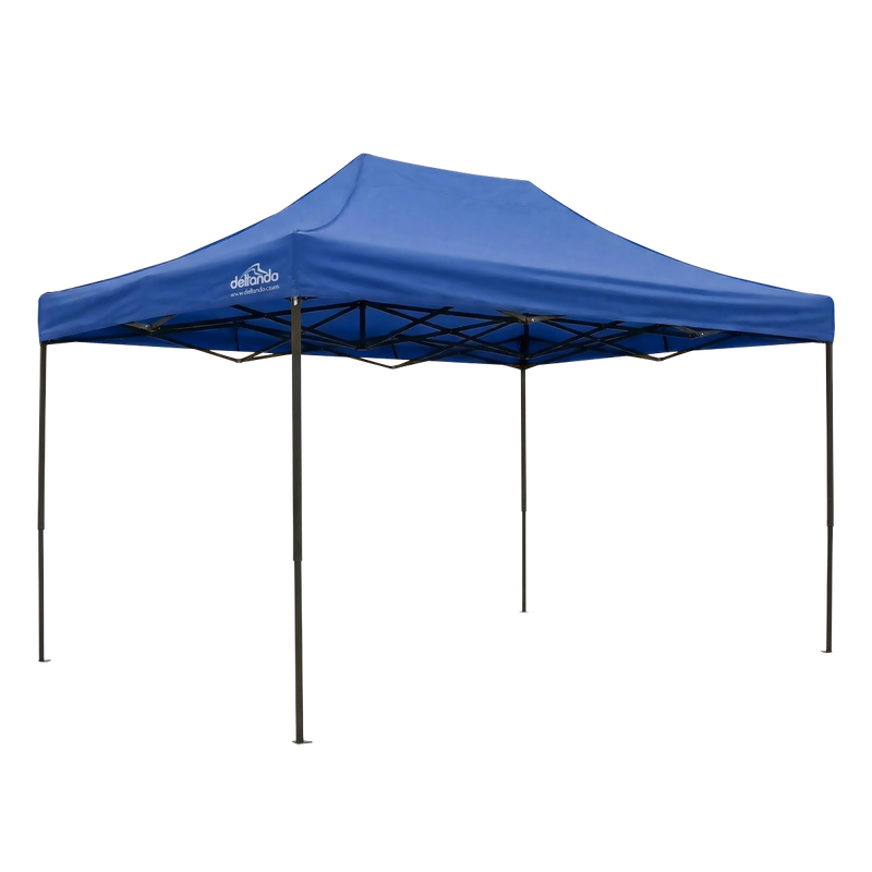 Dellonda DG135 Premium 3 x 4.5m Pop-Up Gazebo, Heavy Duty, PVC Coated, Water-Resistant Fabric, Supplied with Carry Bag, Rope
