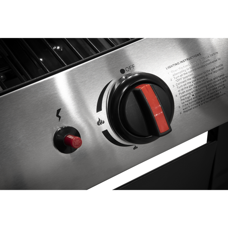 Dellonda DG13 2 Burner Gas BBQ Grill with Piezo Ignition & Thermometer - additional view 9