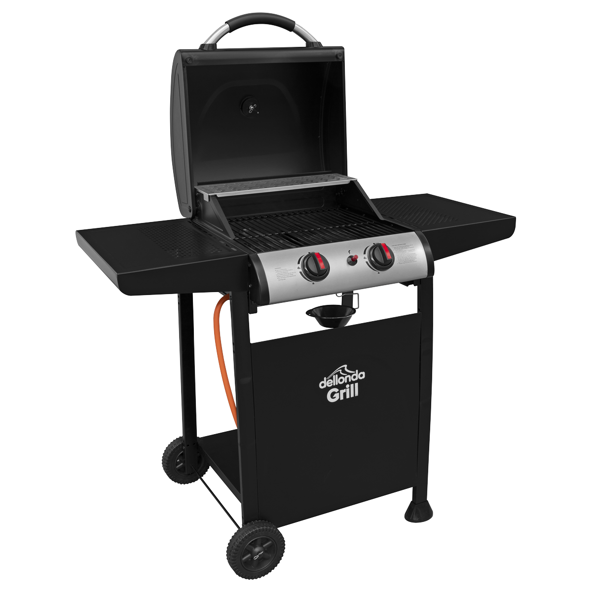 Dellonda DG13 2 Burner Gas BBQ Grill with Piezo Ignition & Thermometer - additional view 7