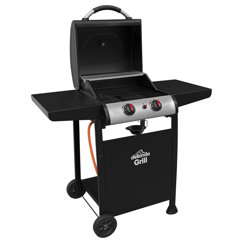 Dellonda DG13 2 Burner Gas BBQ Grill with Piezo Ignition & Thermometer - additional view 7