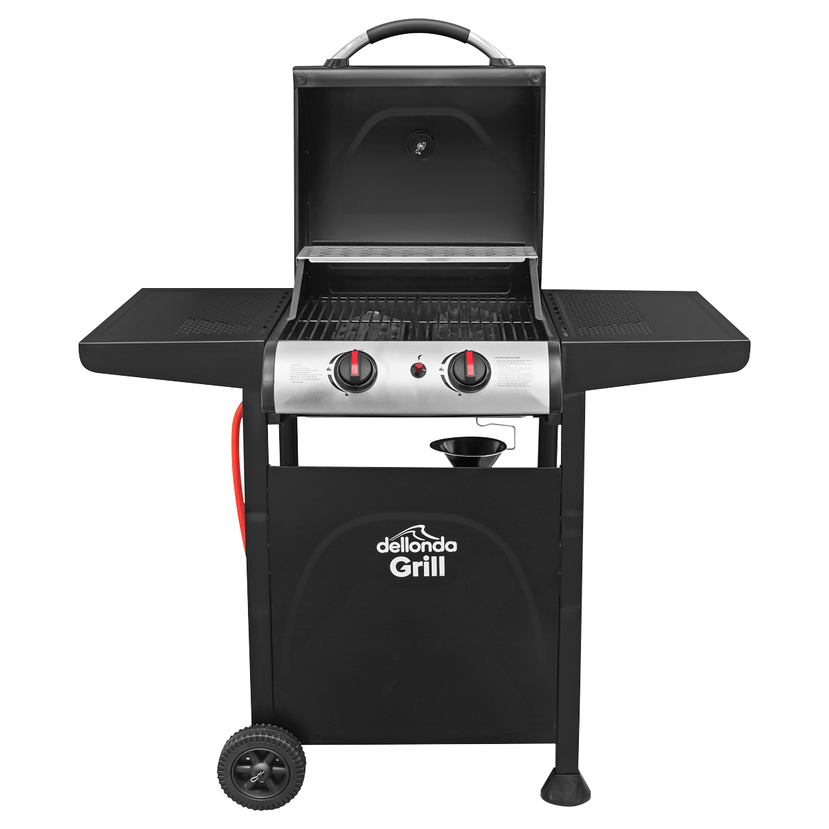 Dellonda DG13 2 Burner Gas BBQ Grill with Piezo Ignition & Thermometer - additional view 6