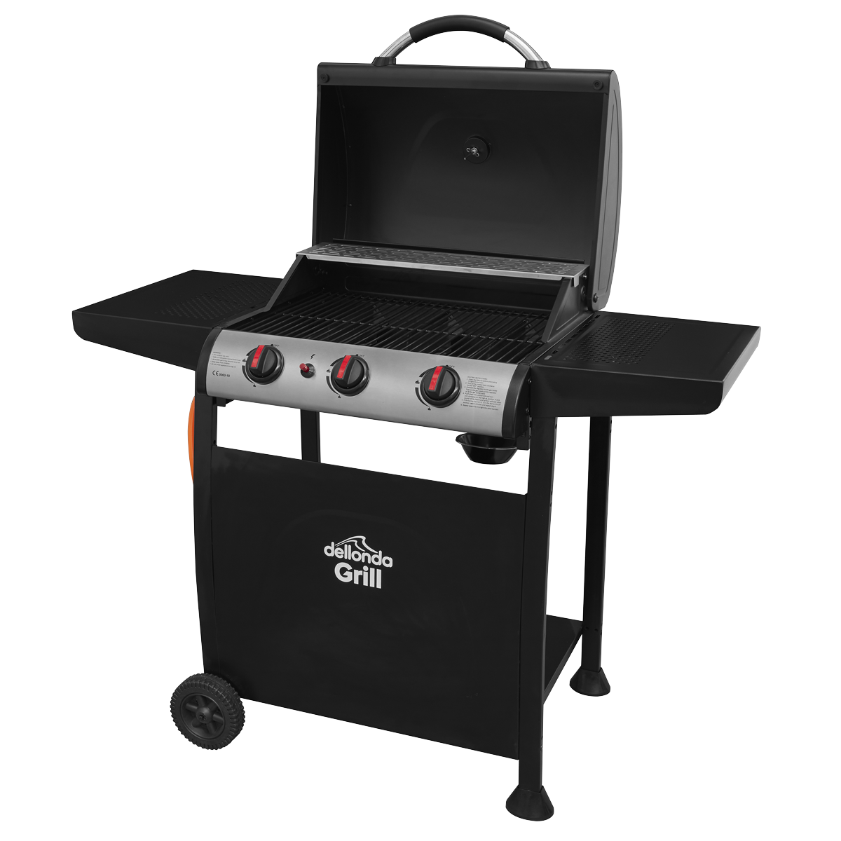 Dellonda DG14 3 Burner Gas BBQ Grill with Piezo Ignition & Thermometer - additional view 6