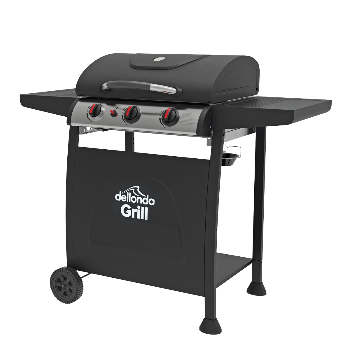 Dellonda DG14 3 Burner Gas BBQ Grill with Piezo Ignition & Thermometer - additional view 2