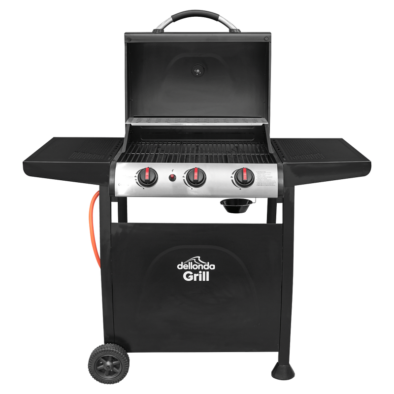 Dellonda DG14 3 Burner Gas BBQ Grill with Piezo Ignition & Thermometer - additional view 4