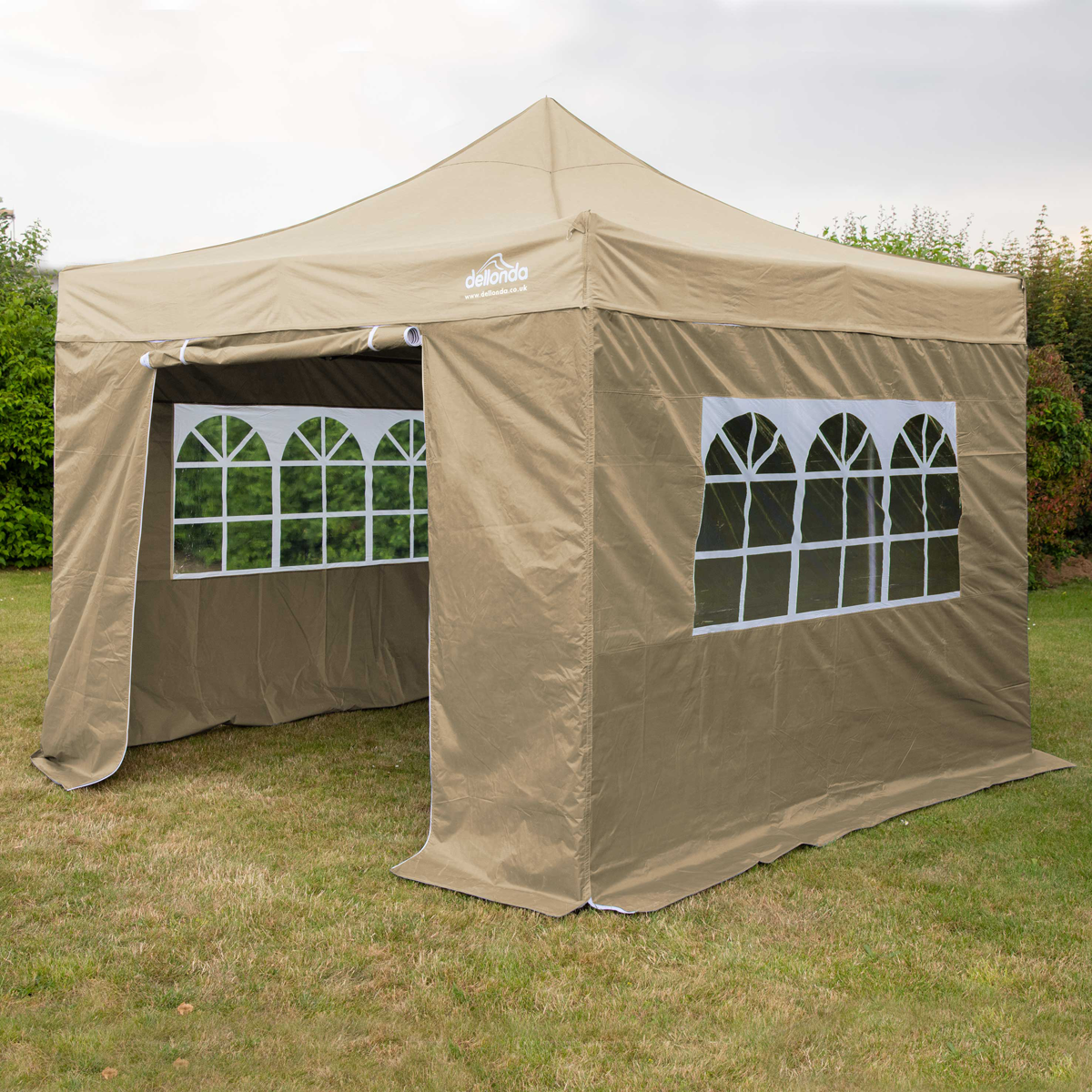 Dellonda DG160 Premium 2x2m Pop-Up Gazebo & Side Walls, PVC Coated, Water-Resistant Fabric, Supplied with - additional view 2