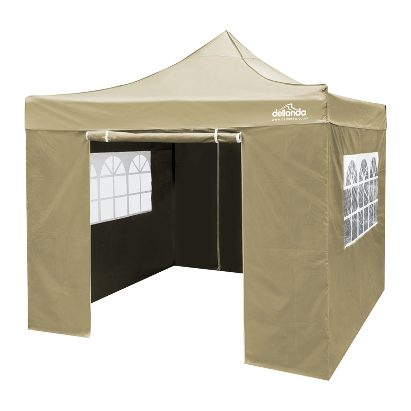 Dellonda DG164 Premium 3x3m Pop-Up Gazebo & Side Walls, PVC Coated, Water-Resistant Fabric with Carry - additional view 3