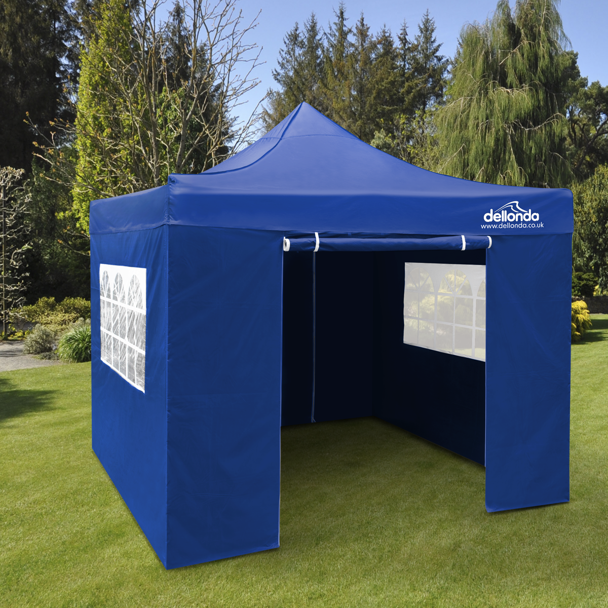 Dellonda DG165 Premium 3x3m Pop-Up Gazebo & Side Walls, PVC Coated, Water-Resistant Fabric with Carry - additional view 4