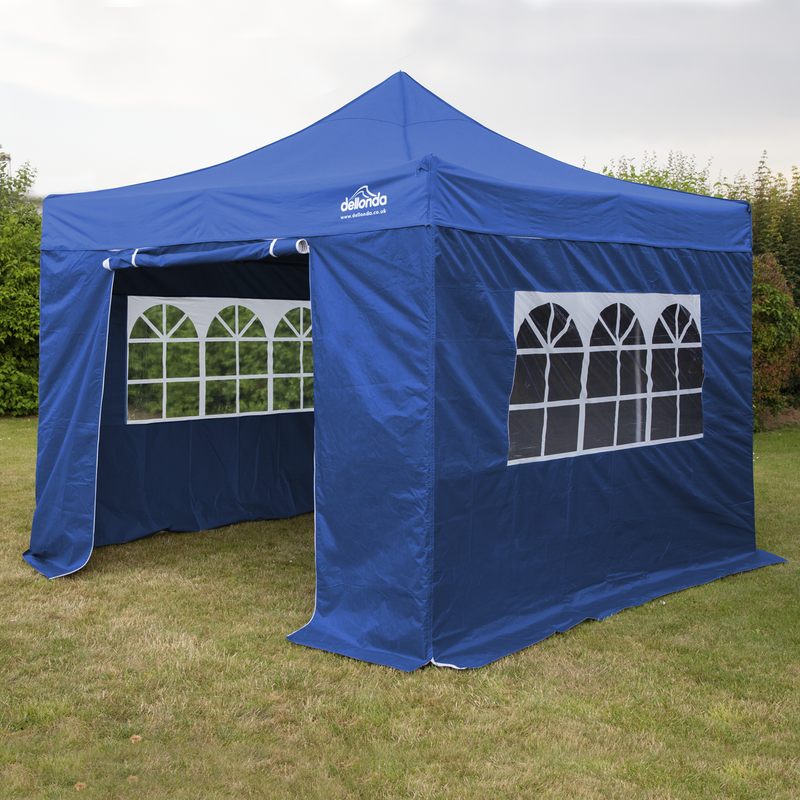 Dellonda DG165 Premium 3x3m Pop-Up Gazebo & Side Walls, PVC Coated, Water-Resistant Fabric with Carry - additional view 5