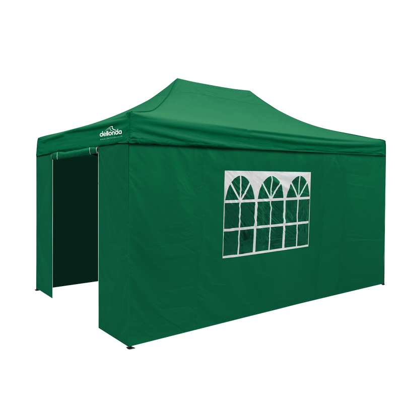 Dellonda DG170 Premium 3x4.5m Pop-Up Gazebo & Side Walls, PVC Coated, Water-Resistant Fabric with Carry - additional view 2