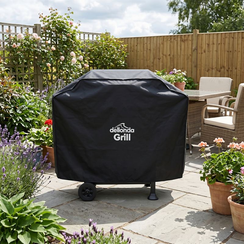 Dellonda DG18 PVC Water-Resistant BBQ Cover for DG13 - additional view 3