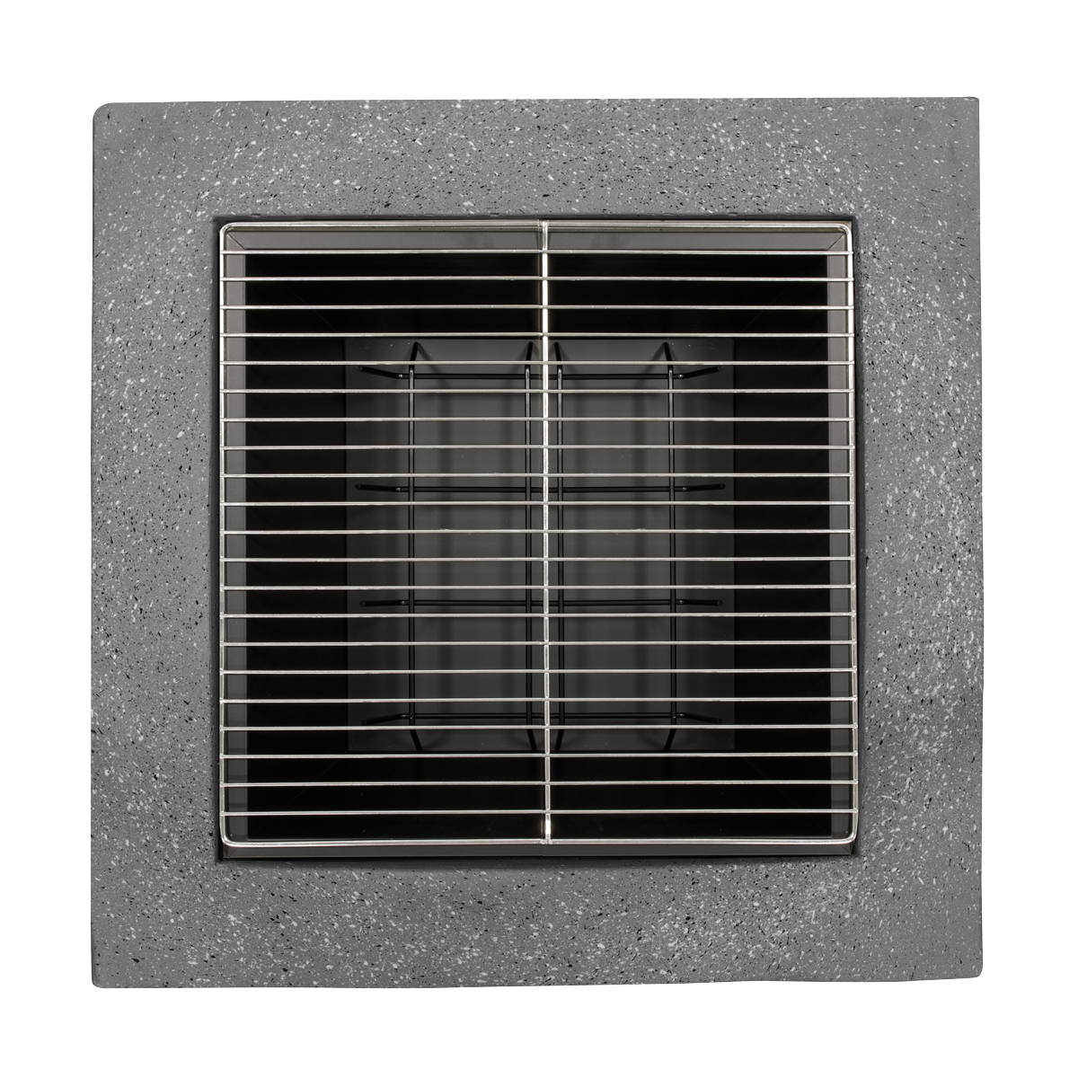 Dellonda DG193 Square MgO Fire Pit with BBQ Grill, Safety Mesh Screen - Dark Grey - additional view 6