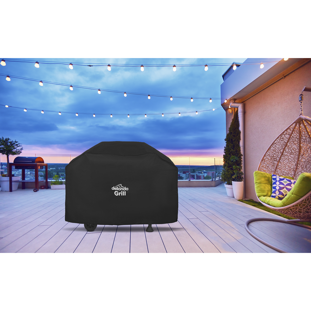 Dellonda DG19 PVC Water-Resistant BBQ Cover for DG14 - additional view 3