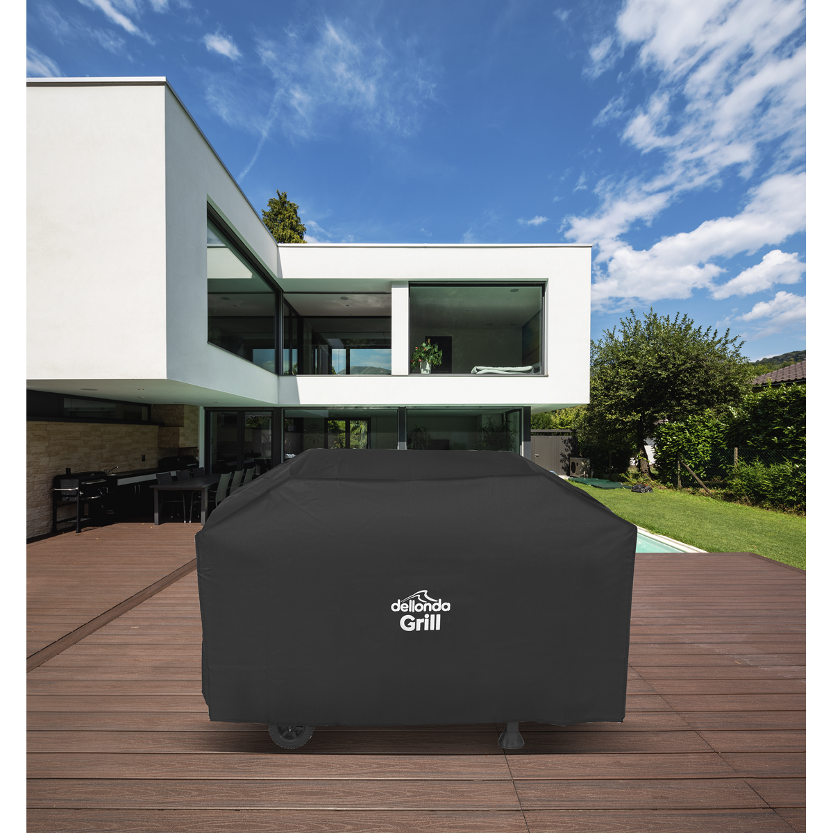 Dellonda DG20 PVC Water-Resistant BBQ Cover for DG15 - additional view 2