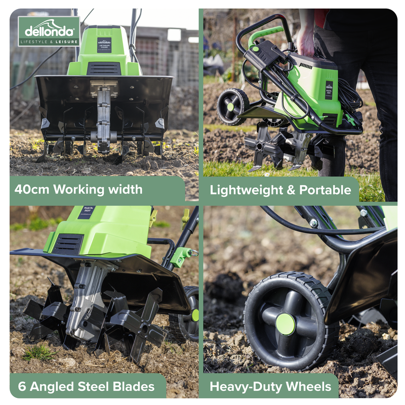 Dellonda DG217 Electric Tiller/Cultivator 1500W - additional view 4