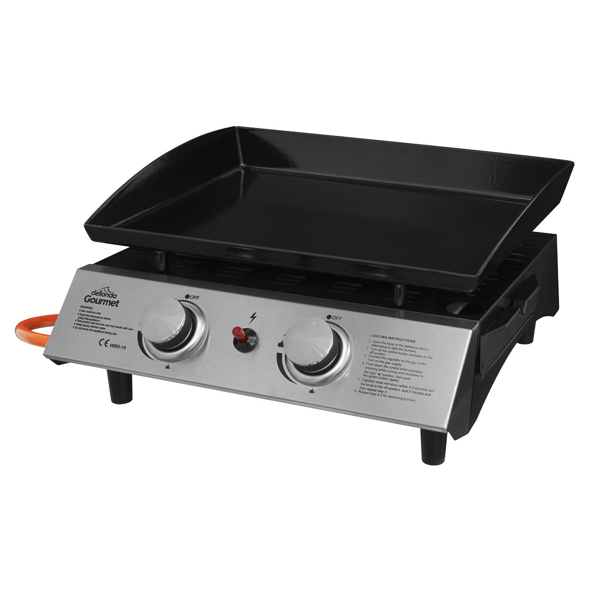 Dellonda DG21 2 Burner Portable Gas Plancha - additional view 3