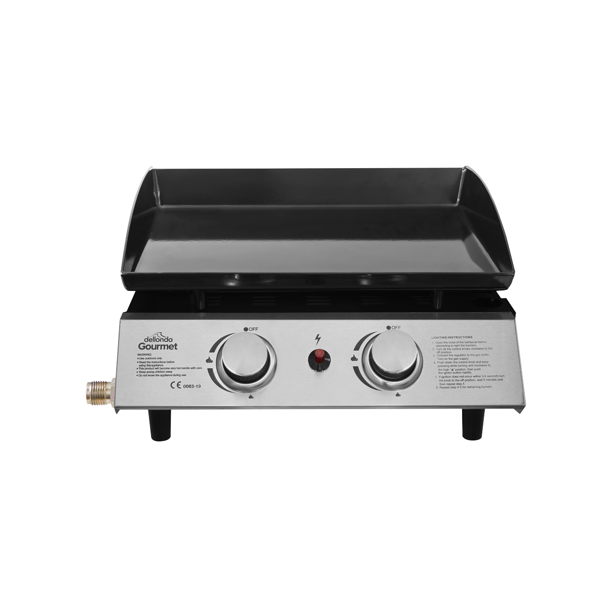 Dellonda DG21 2 Burner Portable Gas Plancha - additional view 4
