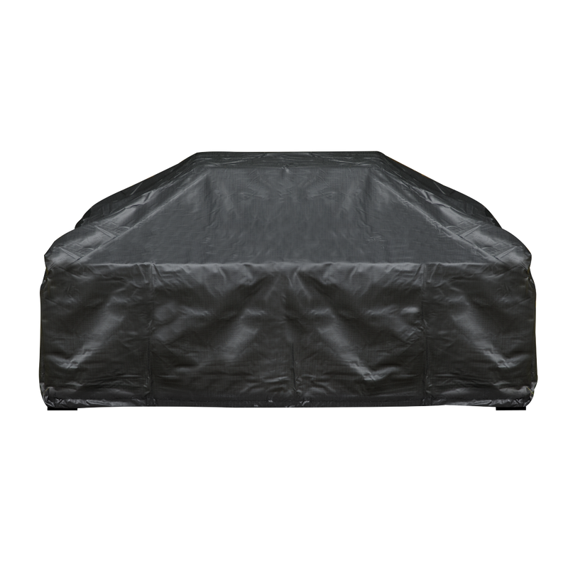 Dellonda DG238 89cm Square Outdoor Fire Pit, Mesh Screen Lid, Black with Water-Resistant Drawstring Cover - additional view 4