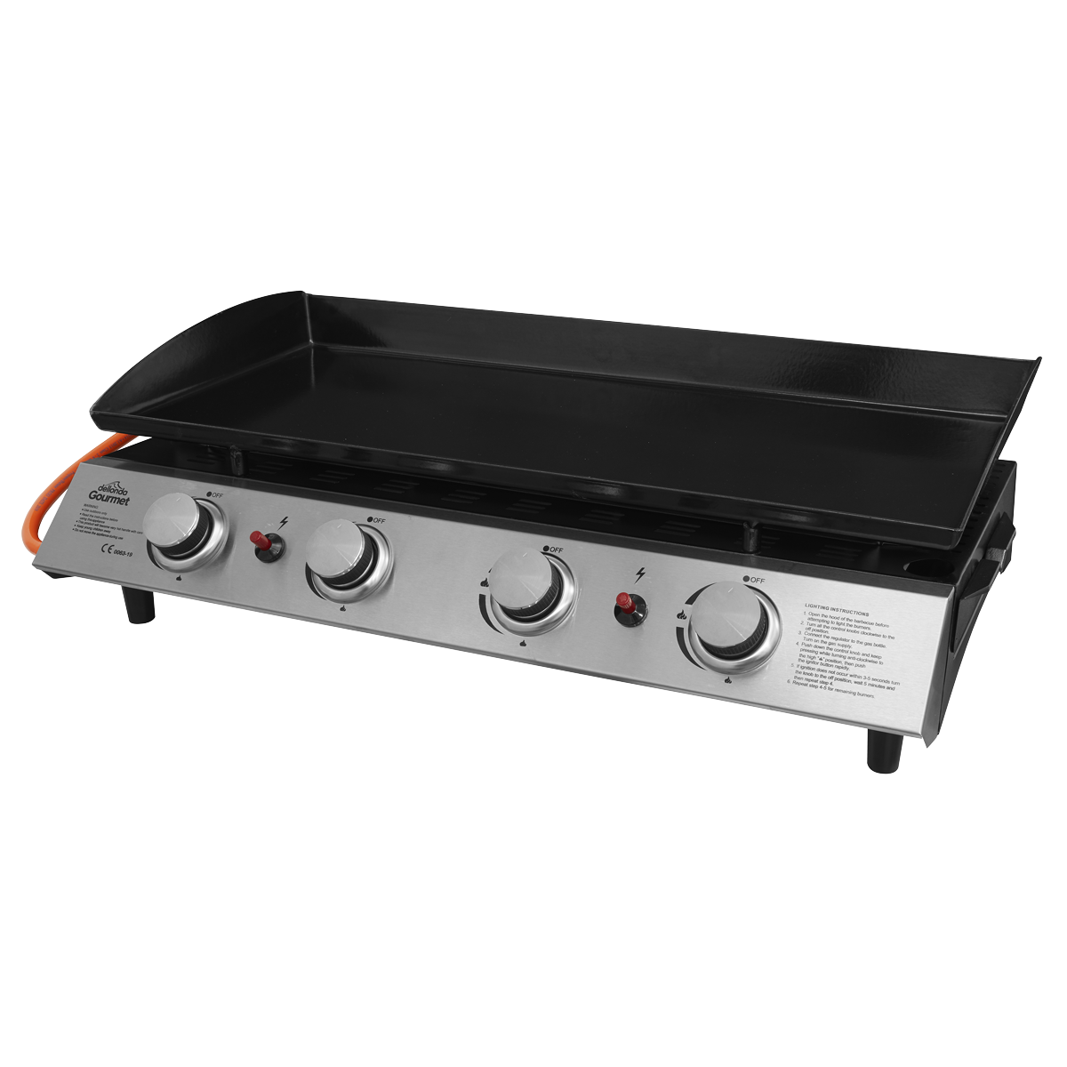 Dellonda DG23 4 Burner Portable Gas Plancha - additional view 20