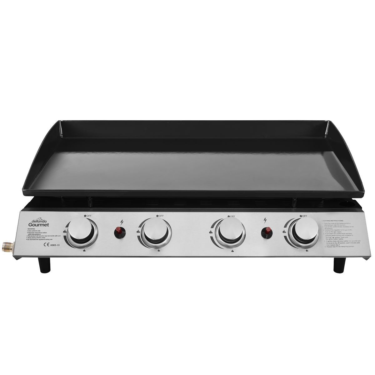 Dellonda DG23 4 Burner Portable Gas Plancha - additional view 15
