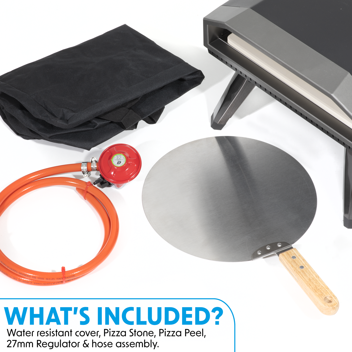 Dellonda DG257 Gas Pizza Oven with Water-Resistant Cover/Carry Bag & 12" Pizza Peel - additional view 14