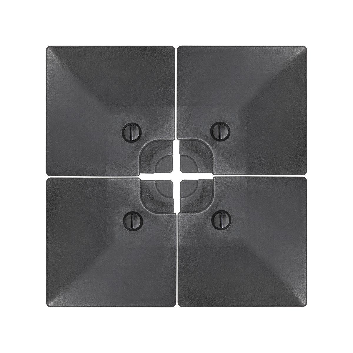 Dellonda DG269 Fillable Parasol Base, Water/Sand Fill 92L 4pc - additional view 2