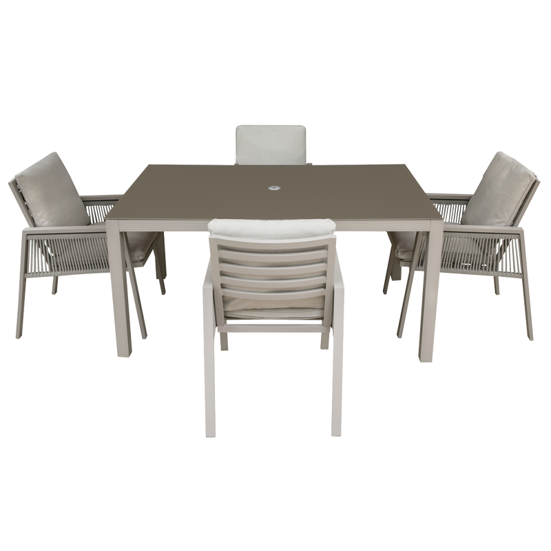 Dellonda DG275 Fusion Outdoor Dining Set 5pc