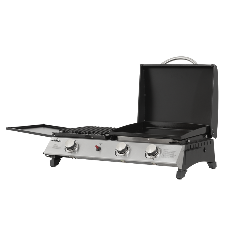 Dellonda DG276 3 Burner Stainless Steel Portable Gas Plancha/Grill 8.5kW - additional view 8