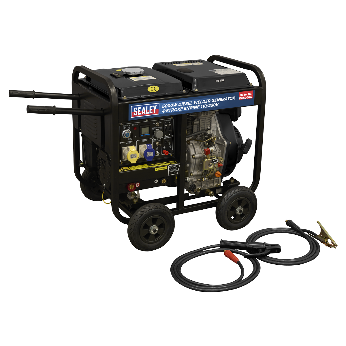 Sealey DG5000W 5000W Diesel Welder Generator 4-Stroke Engine 110/230V - additional view 4