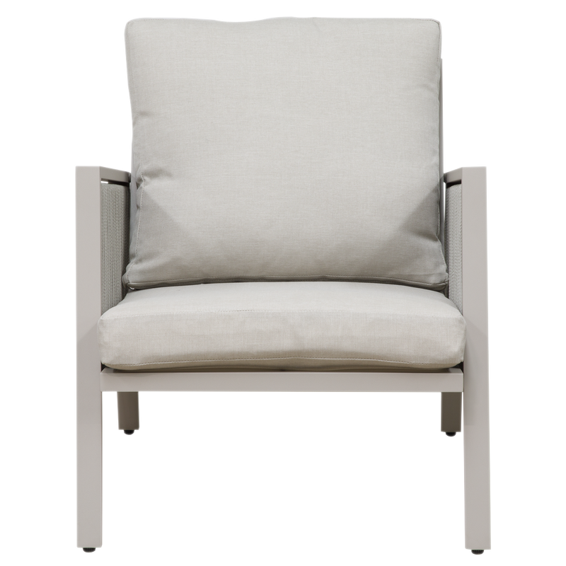 Dellonda DG56 Fusion Aluminium Outdoor Sofa, Arm Chairs & Coffee Table Set 4pc - additional view 7
