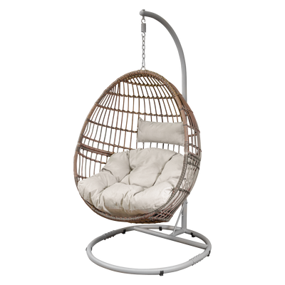 Dellonda DG60 Single Swinging Egg Chair with Cushion